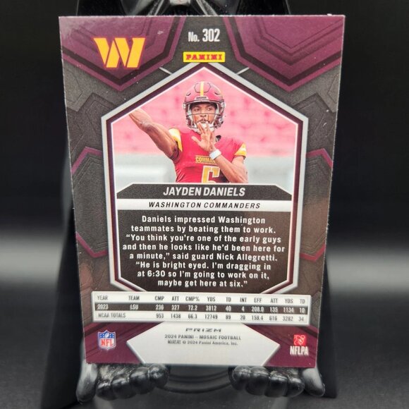 Jayden Daniels Rookie - 2024 Panini Mosaic, Silver Mosaic Prizm #302 - Picture 2 of 6